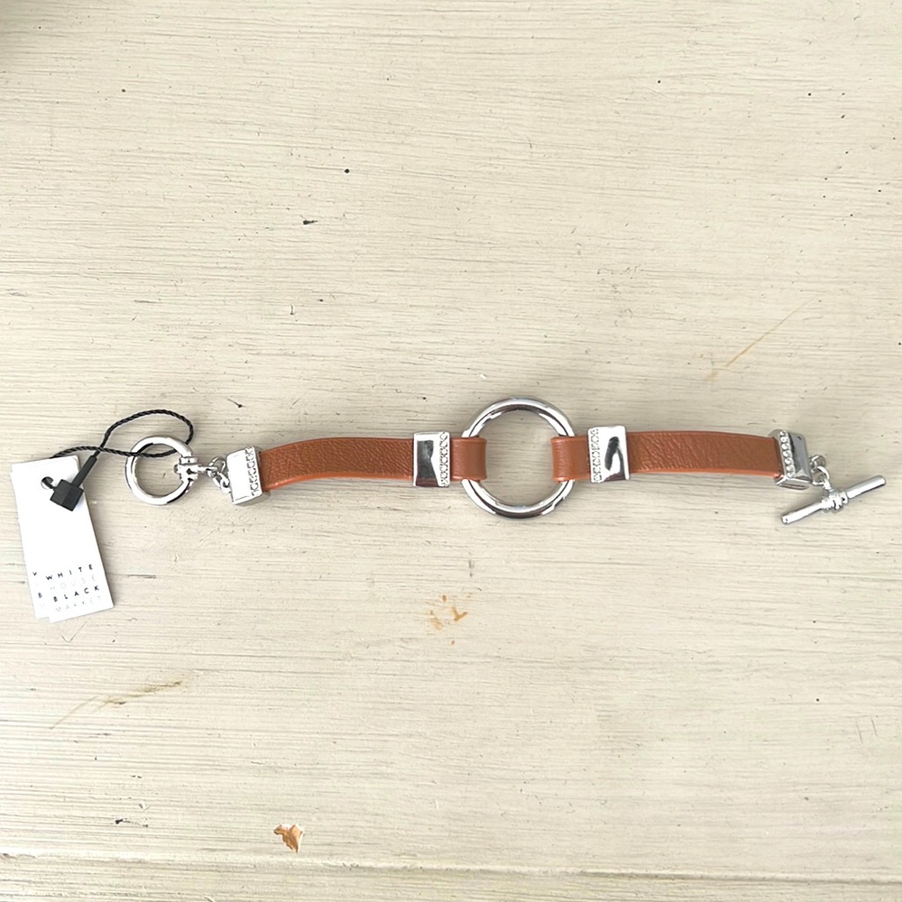 White House Black Market Genuine Leather Bracelet.